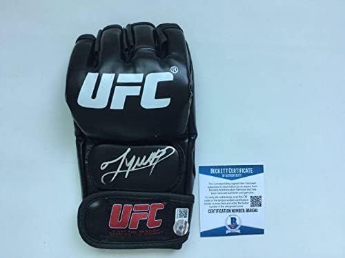 Умар Нурмагомедов Подписа Ръкавици UFC с Автограф на Бекет БАС COA bi - Ръкавици MLB с Автограф