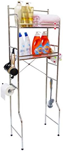 Hokcus Многофункционални Рамка за съхранение на перални машини по рафтовете над Тоалетна, Подови Стойка за съхранение на Перални