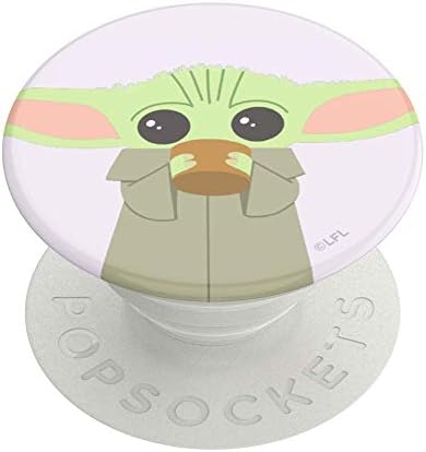 PopSockets: Писалка за мобилен телефон с разширяваща се поставка за телефон - Star Wars - The Child Чай (блясък)
