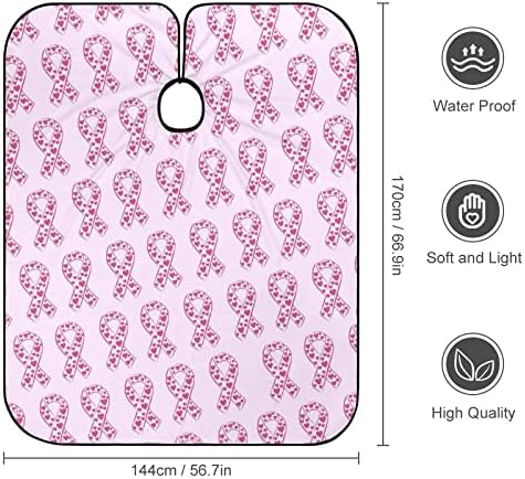Розовата Лента Информираността за Рака на Гърдата Фризьорски салон Наметало Професионален Престилка За Подстригване