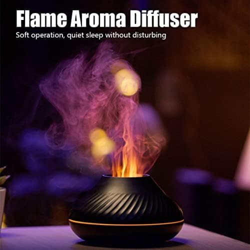 Овлажнител на въздуха Flame Fire и дифузор за ароматерапия (черен)