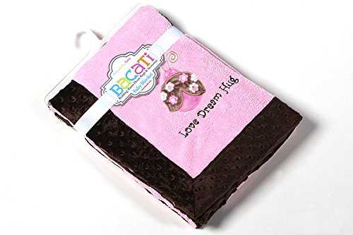 Детско Велюровое одеяло Bacati калинка в Розово-шоколадов цвят