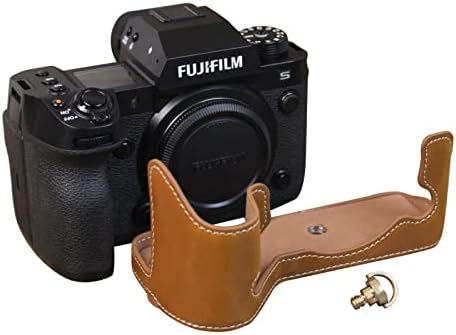 Калъф Rieibi X-H2S/X-H2 - Качествен наполовина калъф от изкуствена кожа за беззеркальной цифров фотоапарат Fujifilm