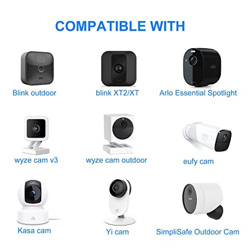 Удължителен кабел за захранване Grolebo 9 м/30 метра, който е съвместим с Wyze Cam V3, Wyze Cam Outdoor, Arlo Essential, Eufy, Kasa, Yi, камера Blink, NestCam за помещения, със зарядно, кабел Micro USB за камер?