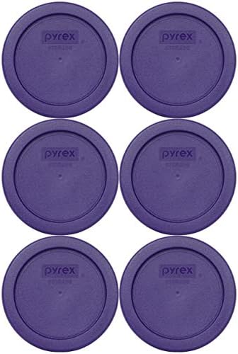 Сменяеми капачки за съхранение на хранителни продукти Огнеупорно 7202-PC от пластмаса сливово лилаво - 2 опаковка