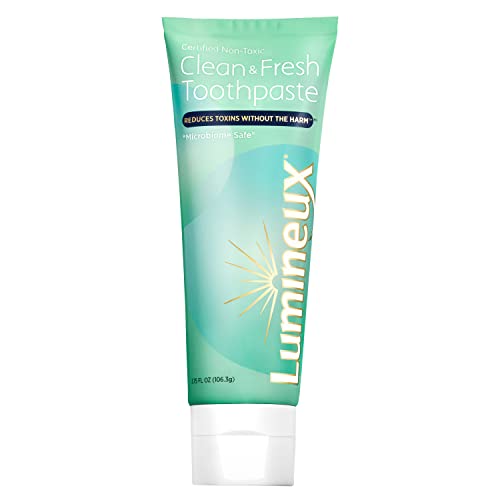 Паста за зъби Lumineux Clean and Fresh - Не съдържа флуор, Сертифицирани като нетоксичная - БЕЗ изкуствени аромати, оцветители,