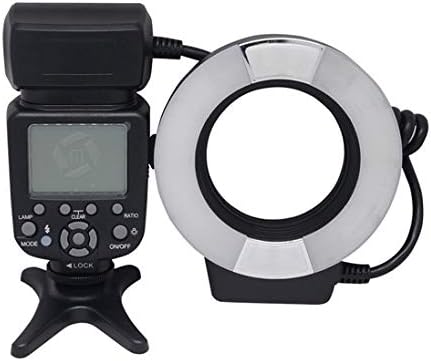 Пръстеновидна светкавица Meike® MK-14EXT Макро-TTL за Nikon i-TTL със светодиодна помощна светлина за автоматично фокусиране