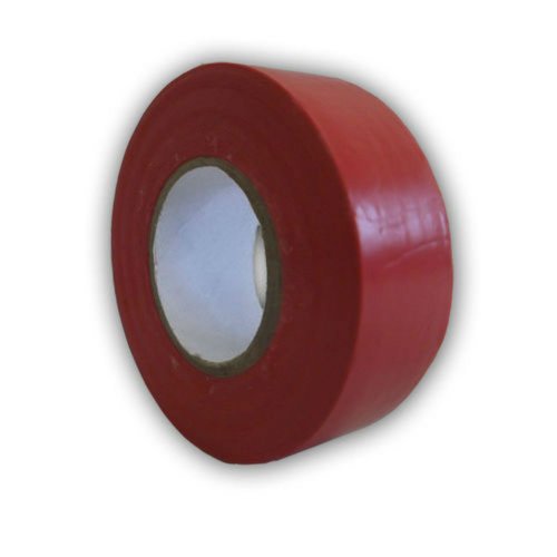 1 Ролка 19 мм х 20 м, Червена електрически лента PVC ПРОФЕСИОНАЛНО Изолационен на британския стандарт