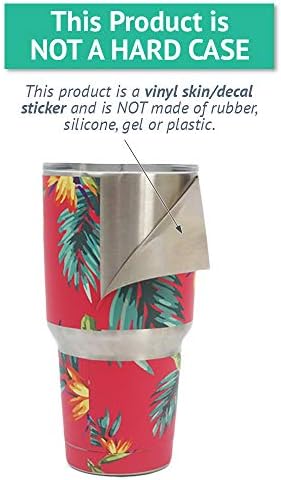 Калъф MightySkins (охладител в комплекта не са включени), съвместим с охладител RTIC 65 (модел 2017 г.) - Син на цветя | Защитно, здрава и уникална vinyl стикер | Лесно се нанася | Про?