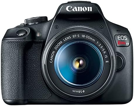 - Рефлексен фотоапарат Canon EOS Rebel T7 с обектив EF-S 18-55 mm f / 3,5-5,6 is II + 2X 64 GB памет + Калъф