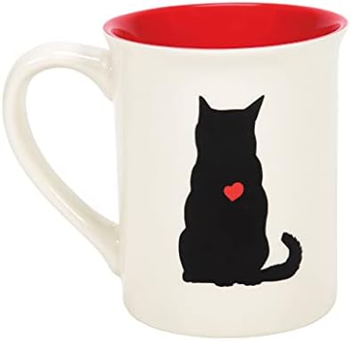 Enesco Нас име Кал Пет Чаша за кафе Happy Cat Love can be Saved, 16 Унции, Многоцветен