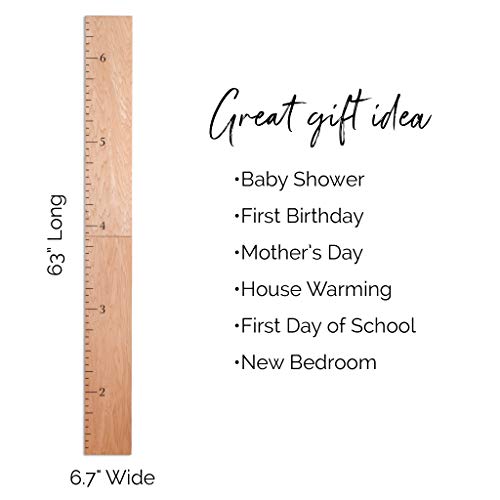 График на растеж на дървена линия Headwaters Studio за деца, момчета и момичета - Таблица на растежа и Измерване на височина за стени - боядисани стени в детска стая и декор н