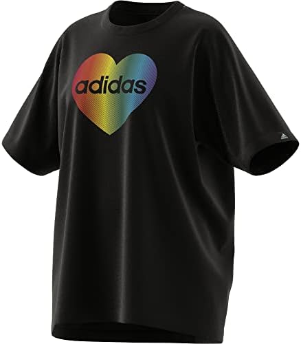 Тениска с изображение на Сърцето adidas Унисекс Гордост Сърце
