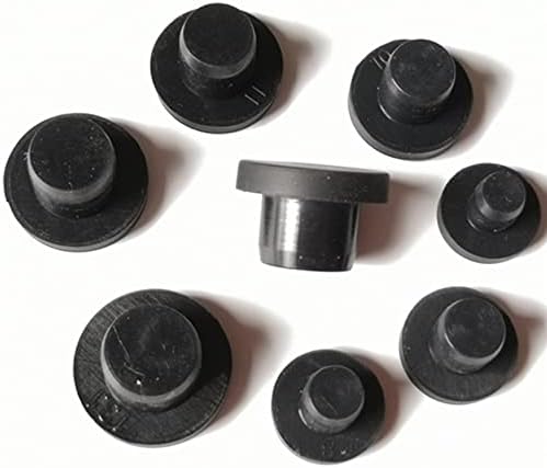 WICKET NUGROHO 5/10/20 бр Черен Кръг Силикон Гумен накрайник за мъничета Вмъкване оборудване запечатване корк 2,6 мм-14 мм (Цветно: 5 бр. размер: 2,6 mm)