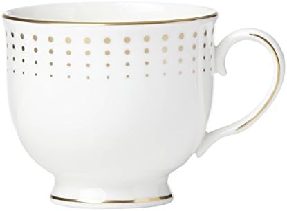 Чаена чаша Lenox Golden Waterfall, 0,40 паунда, Бяла