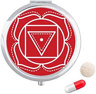 Геометричен Модел На Тотема Цвете Калъф За Хапчета В Джоба Кутия За Съхранение На Лекарства Контейнер Опаковка