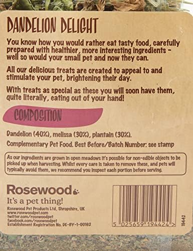Храна Rosewood Пет 1 Пакетче Dandelion Наслада За дребни животни, 100 г