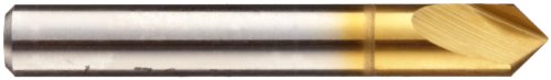 Зенковка от кобальтовой стомана серия Magafor 4822 с един край, Tin покритие, Единична канавка, 60 градуса, през Цялата