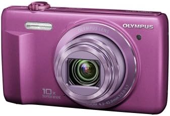 Olympus VR-340 Red 16-Мегапикселов цифров фотоапарат с 10-кратно оптично увеличение (червен)