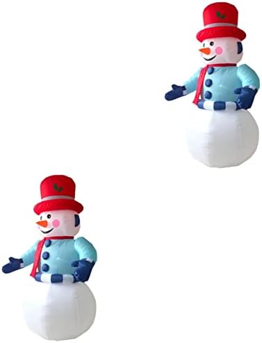 BESPORTBLE 2 Комплекта Светещи консумативи за косене на Коледни Надуваеми модели за помещения с декорация във формата на Снежен човек на открито - Коледно парти на Сащ з?