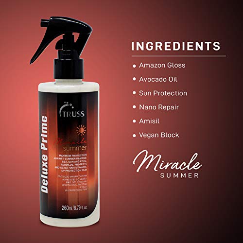 Truss Deluxe Prime Summer Hair Treatment - Максимална защита от лятото на увреждане на косата, причинено от Слънцето,
