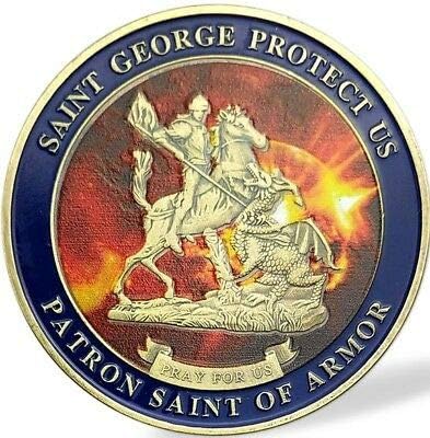 Свети Георги-Покровител на САЩ ще Защитава Монета Повикване на полицията специалните сили на САЩ