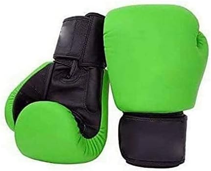 Caliph IMPEX Удобни, Здрави Боксови Спортни Ръкавици с обвивка на Китката, Спортни Ръкавици за бокс на Китката, Боксови Ръкавици Зелен Цвят