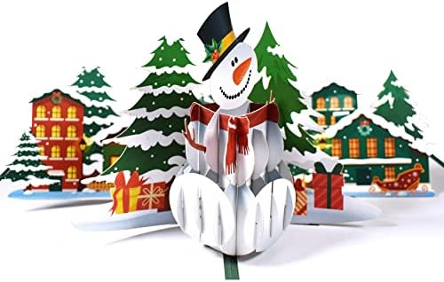Магически Мравки Коледна Всплывающая Картичка - 3D Поздравителна Картичка, Картички За рожден Ден, Всплывающая Коледна картичка,