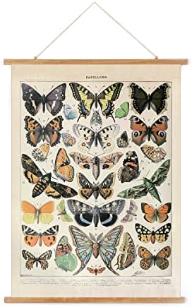 Реколта Рамка за Закачалки за Плакат с пеперуда, Стенен Интериор в стил Ретро, Художествена Живопис, Десени, отпечатани върху