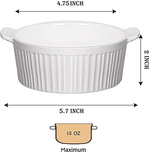 Големи Обслужването на плочи DELLING 3 ОПАКОВКИ 16/14/12 инча - 6 Мисок за френската Лучена супа по 12 грама