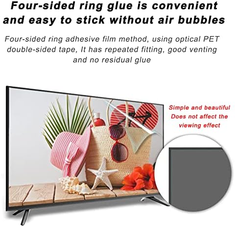 Защитно фолио WSAH със защита от синя светлина за телевизор с диагонал на екрана 32-75 инча, филм със защита от отблясъци