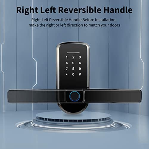 Интелигентна Система за Заключване на вратите Lopofly, Автоматично Заключване на вратите с пръстов отпечатък и клавиатура, Автоматично Заключване на вратите без ключ