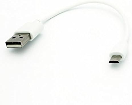 Къс USB кабел, Кабел за зарядно устройство microUSB, Тел власт, Съвместим с LG Aristo 4 Plus - Aristo 5 - Escape Plus - Fortune 3 - G Pad 10.1