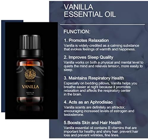 Етерично масло от Ванилия Aphrosmile - Чисто масло от Ванилия, Органично Етерично масло за ароматерапия,