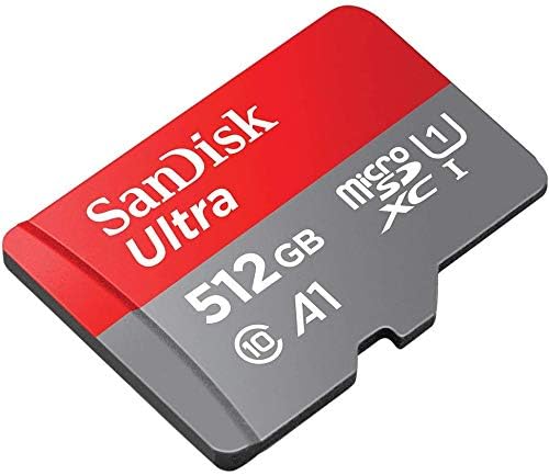 Карта памет SanDisk 512GB Ultra microSD работи с мобилни телефони LG Stylo 3, LG Zone 4, LG Stylo 5, LG Stylo 4 UHS-1 (SDSQUAR512G-GN6MN) в комплект с (1) за всички, с изключение на устройства, четец за карти SD и