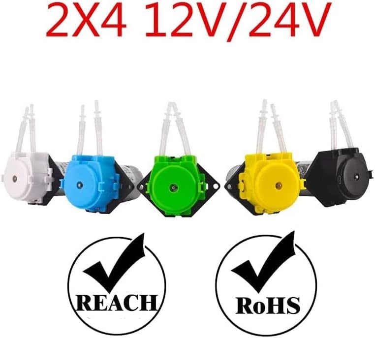 KOAIUS Power Pumps Перистальтический помпа с вход за 12 /24 В 2 * 4 Тръбна помпи Аксесоари Помпи (Цвят: Onecolor, Размер: