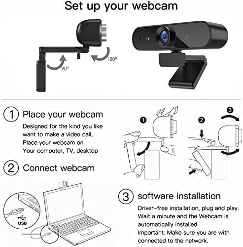 Уеб камера xinxiu Ultra 1440P с микрофон HD Streaming Уеб камера за КОМПЮТЪР, MAC, лаптоп, подключаемая уеб