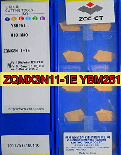 Твердосплавная поставяне FINCOS ZQMX3N11-1E YBM251=SP300 10шт 50шт zcc.ct YBM251-M20-M40 Обработка на: неръждаема стомана - (Широчина вмъкване (мм): 3 мм 50шт)