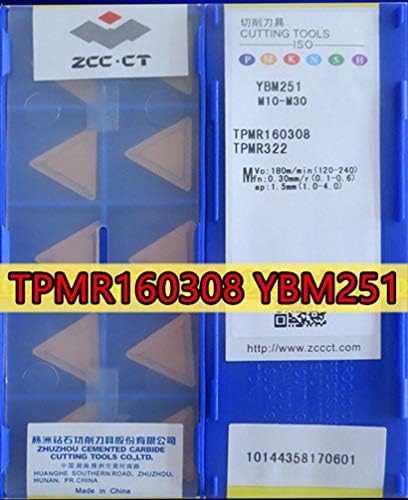 FINCOS TPMR160308 TPMR110304 YBM251 10шт 50шт Твердосплавная поставяне ZCC.CT YBM251 =M10-M30 Обработка на: