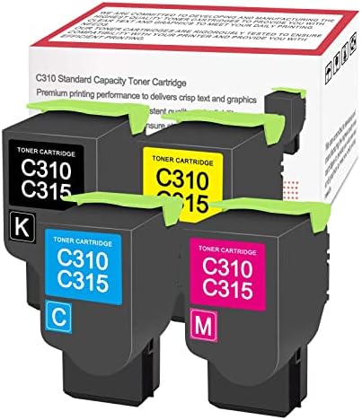 Тонер касета стандартна версия C310, 4 опаковки, 006R04356 006R04357 006R04358 006R04359, съвместим с принтери