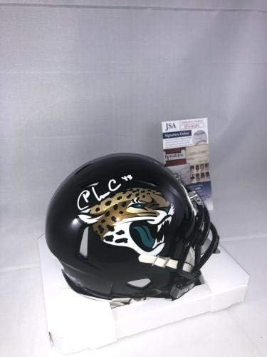 К ' Лейвон Чейссон Подписа мини-Каска Джаксънвил Jaguars Jsa 6 - Мини-Каски NFL с автограф