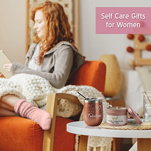 Елегантни кошници с подаръци за спа-процедури за жени, Подаръци първокласна грижа за себе си, за жени - Комплект за грижа