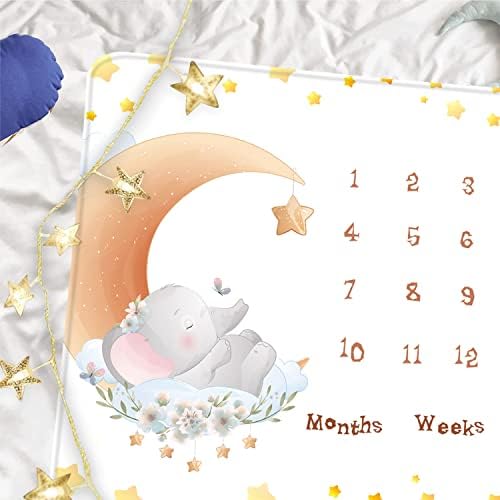 QICAIYUN Baby Milestone Месечно Одеяло на ivanka dimitrova Дизайн на Календар на Първата година от Живота на Детето Диаграма