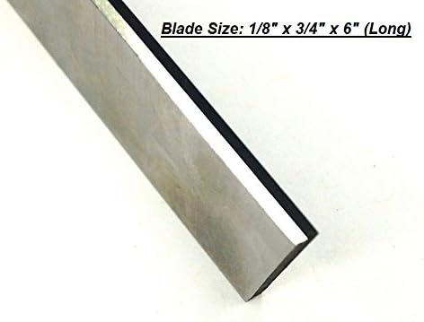Комплект от 2 Трапециевидных ножове HSS 1/8 x 3/4 (ширина) x 6 (дължина), за да смъкне Отрезных части на woodturning
