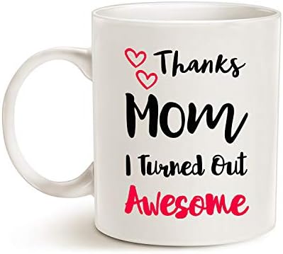 MAUAG Подаръци за Деня на Майката, Забавна Чаша за майката от Дъщерята и сина, Благодаря на майка ми, при мен се Оказа Невероятна