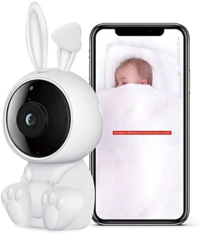 Следи бебето LKJYBG, следи бебето с камера и аудио, интелигентна видео A10, двупосочен гласово повикване, 100-градусов сверхширокоугольный обектив с резолюция 1080p, поддръ