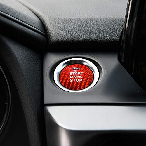 Стикер върху Бутона, за да Стартирате двигателя на колата е от Въглеродни влакна AIRSPEED, Вътрешна Украса за Mazda 3