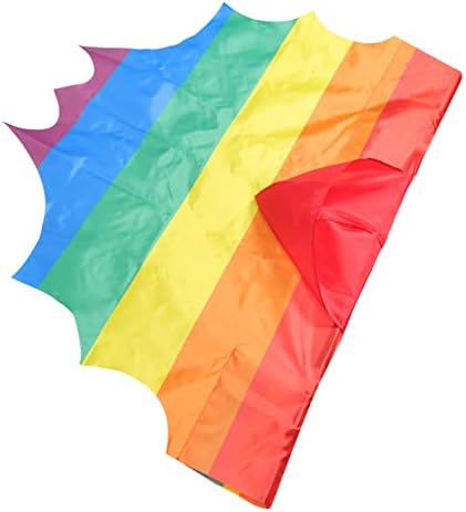 PRETYZOOM 4шт Шал дъждобран знаме, флаг полиестер наметало ярък подпори Дъга Дъгата дъждобран дъждобран полиестер полиестер