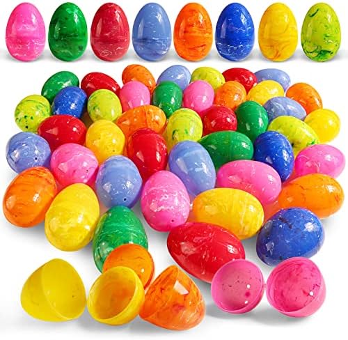 72 Бр 3,15 Пластмасови Великденски яйца в насипно състояние, Празни Великденски яйца, Които може да се Изпълни за Великден