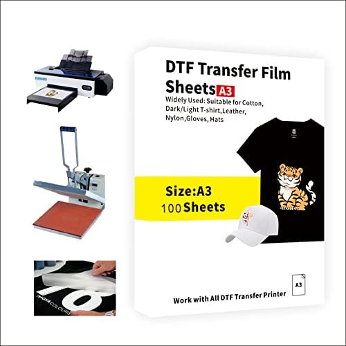 Филм за прехвърляне на DTF PET Термотрансферная Гланцирана хартия Прозрачни Листове за предварителна обработка за нанасяне на